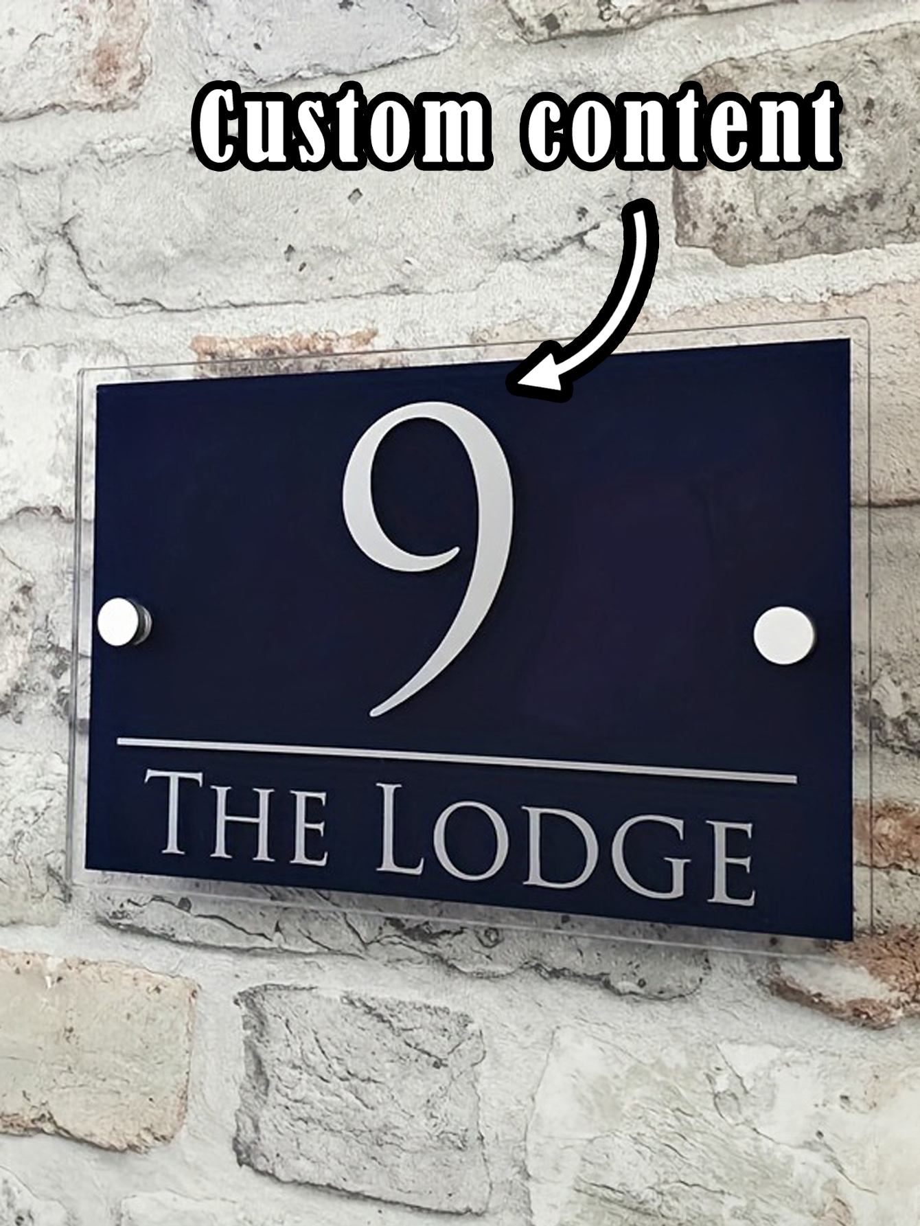 Custom Acrylic House Sign